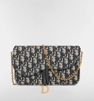 Pochette media con catena Saddle