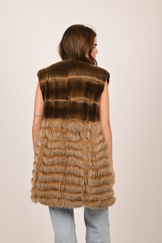 Gilet in visone Luxury A164