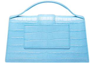 Le Grand Bambino Jacquemus Croco Goffrato sfumato blu