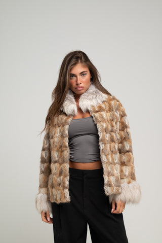 Giacca in nutria e volpe 223