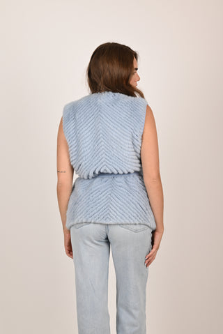 Gilet in visone A159