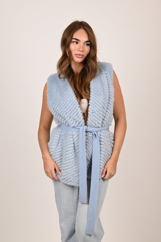 Gilet in visone A159
