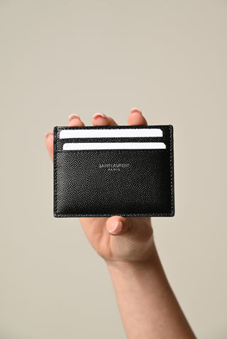 Portacarte YSL liscio