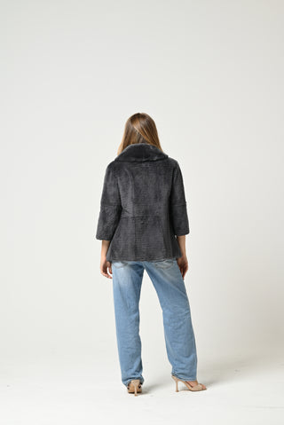 Giacca in lapin e visone 132