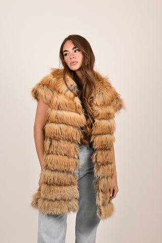 Gilet in volpe rossa A194