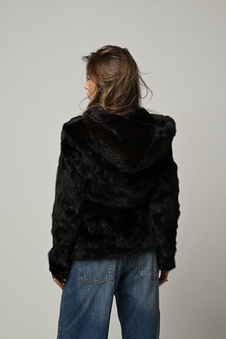 Visone cappuccio e cintura 1437