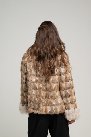 Giacca in nutria e volpe 223
