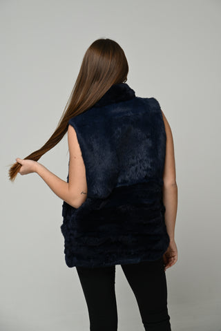 Gilet in lapin e Rex 1677