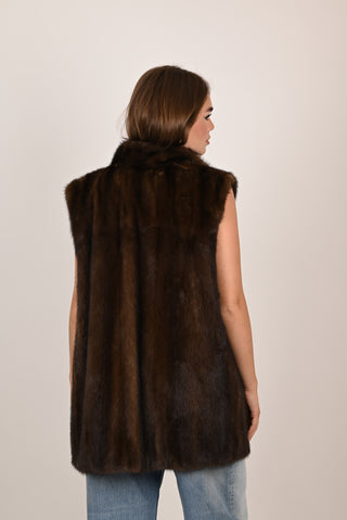 Gilet in visone A51