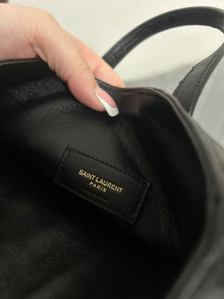 MINI TOY SHOPPING SAINT LAURENT IN PELLE GOFFRATA COCCODRILLO