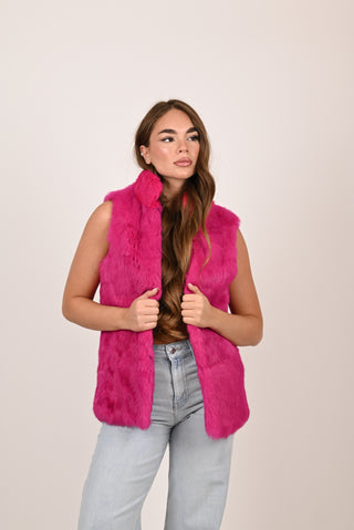 Gilet in lapin A123