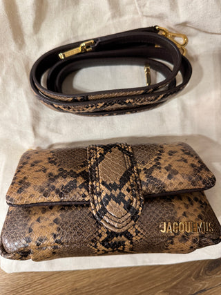 Borsa Jacquemus in pelle stampa pitone