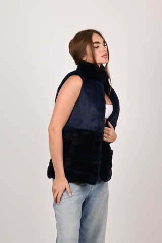 Gilet in Rex e lapin A258