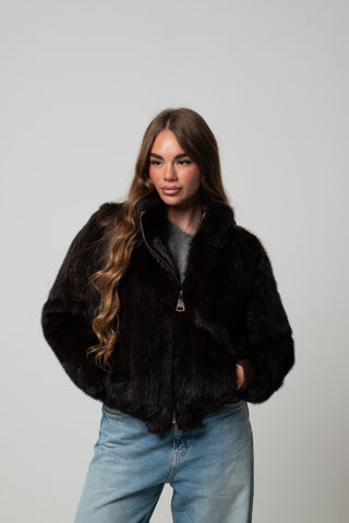 Bomber in visone 1251