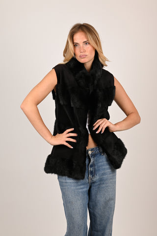 Gilet in visone A28