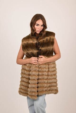 Gilet in visone Luxury A164