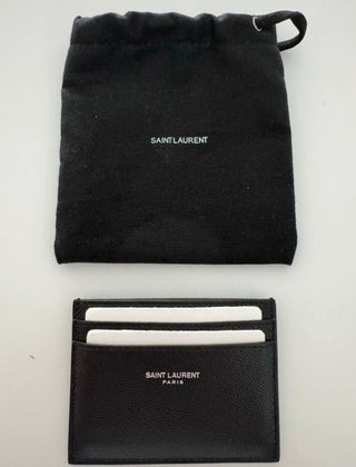 Portacarte YSL liscio