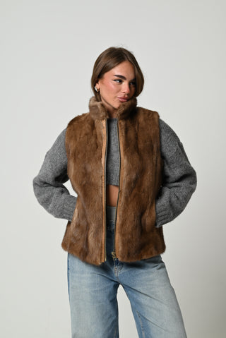 Gilet in visone 1280
