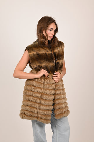 Gilet in visone Luxury A164
