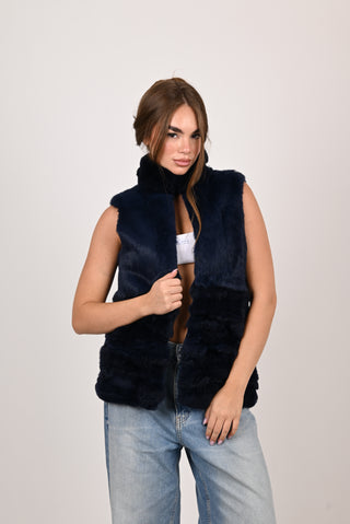 Gilet in Rex e lapin A258