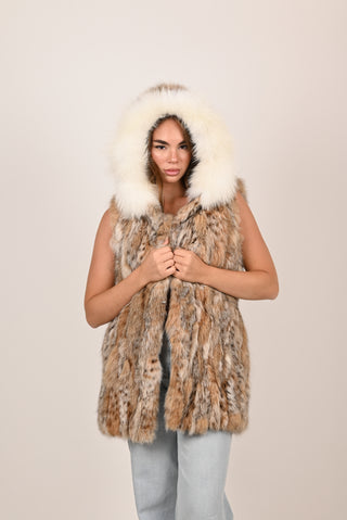 Gilet in lince e volpe A191