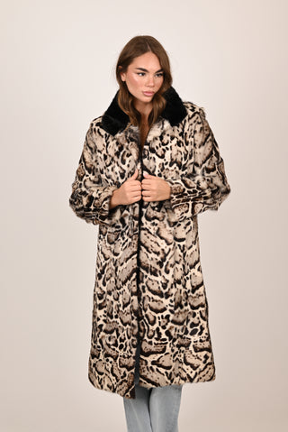 Giacca in Ocelot e volpe A167