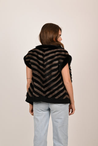 Gilet in visone luxury A177