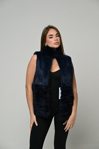Gilet in lapin e Rex 1677