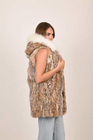 Gilet in lince e volpe A191