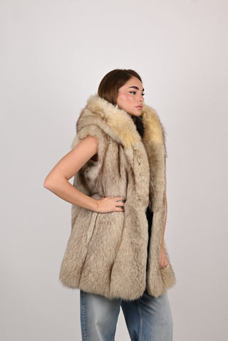 Gilet in volpe della Groenlandia A758