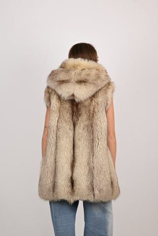Gilet in volpe della Groenlandia A758
