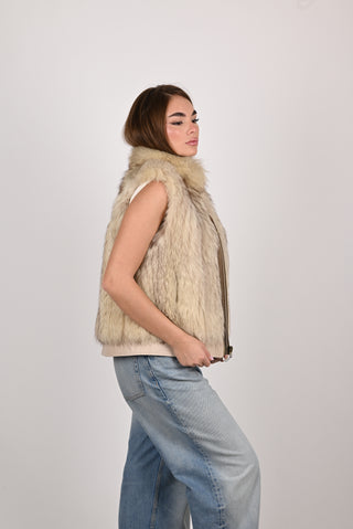 Gilet in volpe della Groenlandia A768