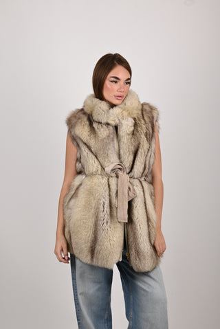 Gilet in volpe della Groenlandia A776