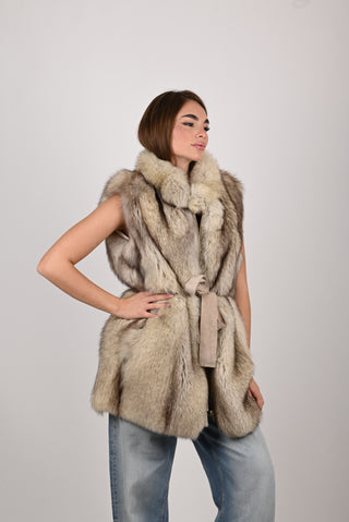 Gilet in volpe della Groenlandia A776