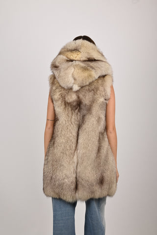 Gilet in volpe della Groenlandia A779