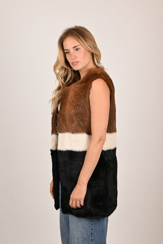 Gilet in lapin A108