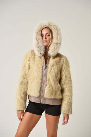 Bomber in volpe e visone 152