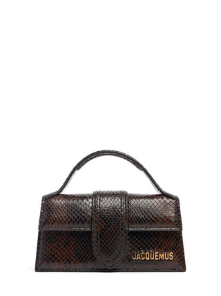 Borsa Le Bambino in pelle effetto serpente