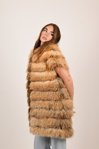 Gilet in volpe rossa A194