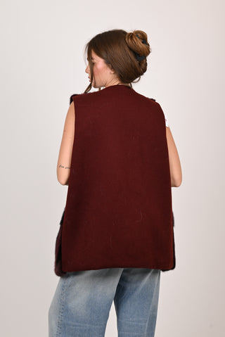Gilet in visone A282