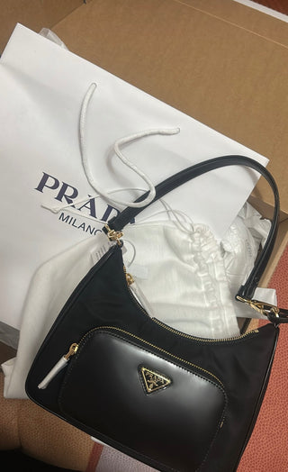 Prada re edition nylon e pelle